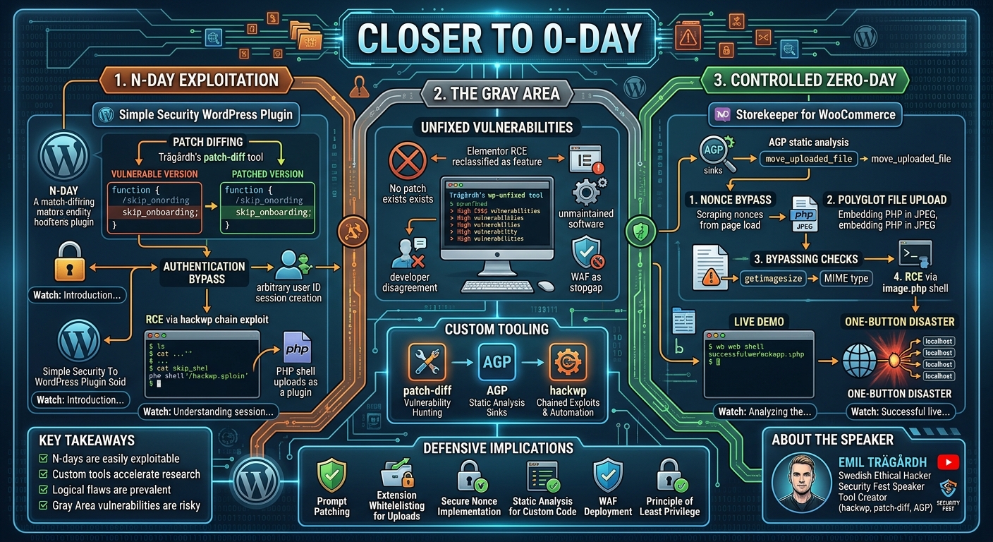 Visual summary for Closer to 0-day by Emil Trägårdh